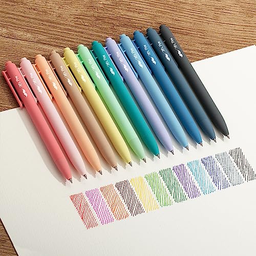 Cute 12-Pack Gel Pens for Coloring and Journaling