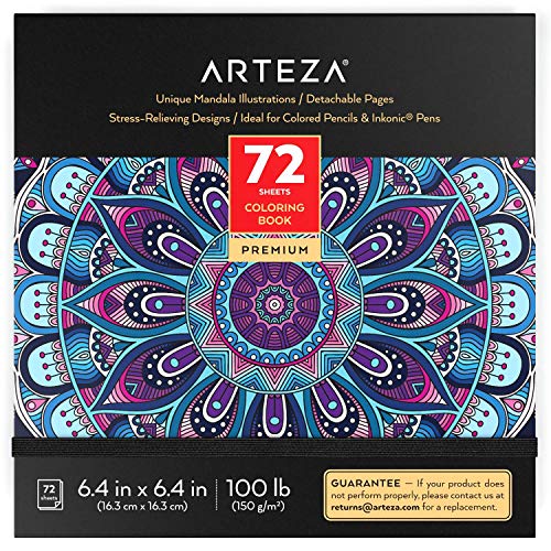 Mandala Designs Coloring Book by ARTEZA