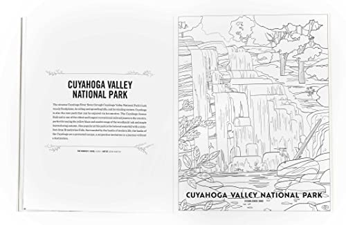 National Parks Coloring Book for Mindfulness