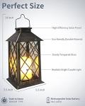 Flickering Flameless Solar Lanterns - 2-Pack