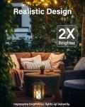 Flickering Flameless Solar Lanterns - 2-Pack