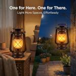 Solar Lanterns - Vintage LED Dancing Flame Decor