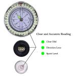 Water-Resistant Pocket Hiking Survival Compass