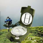 Water-Resistant Pocket Hiking Survival Compass