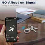 MOLOSLEEVE Keychain Case for AirTag - Milk Tea