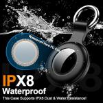 Waterproof IPX8 Airtag Holders with Keychains