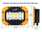 Compact Yellow LED Work Light 2-Pack