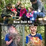 PSKOOK Bow Drill Fire Starter Survival Kit