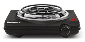 Electric Hot Plate with Temperature Control – Black