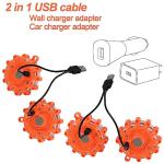 Tobfit Rechargeable LED Road Flares Emergency Kit