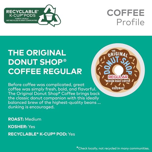 Original Donut Shop Medium Roast Coffee, 96 K-Cups