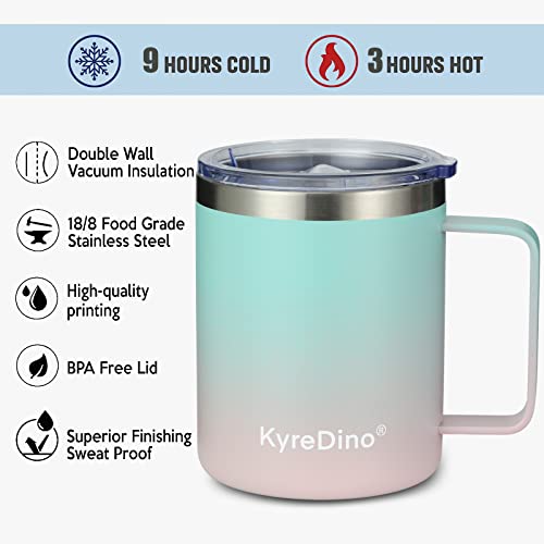 KyreDino 12 oz Vacuum Insulated Coffee Mug