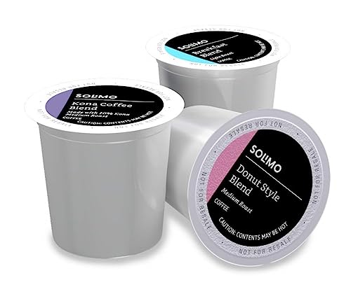 Solimo Variety Pack Light & Medium Roast Coffee Pods