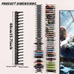 4 Pack Wall Mount Game Storage Case Holder