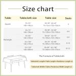 Rustic Waterproof Table Cloth for Modern Dining