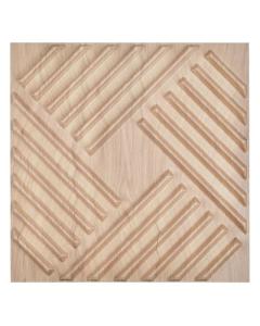 VEVOR 3D PVC Wall Panels, Light Wood Finish