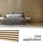 4-Piece Oak Wood Slat Acoustic Panels