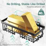 Veken Rustproof Shower Caddy 6-Pack - No Drilling