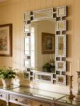 Geometric Mosaic Wall Mirror for Modern Interiors