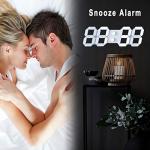 EDUP HOME 3D LED Digital Wall Clock & Alarm
