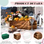 Rustic Wooden Planter Box Set for Decor