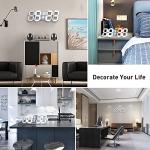 EDUP HOME 3D LED Digital Wall Clock & Alarm