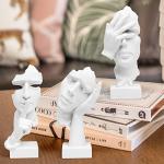 Set of 3 Abstract Silence Sculptures for Home