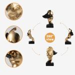 Thinker Statue - Silence is Gold Abstract Decor