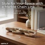 Ivory Marble Decorative Sculpture for Modern Interiors