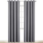 Gray Blackout Curtains for Modern Rooms - 84 Inches