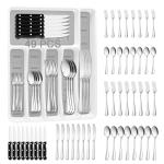 Stylish 49-Piece Stainless Steel Flatware Set