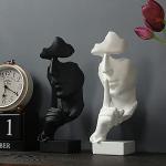 aboxoo Thinker Statue - Modern Black Abstract Decor