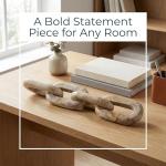 Ivory Marble Decorative Sculpture for Modern Interiors