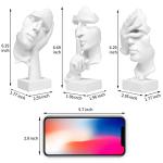 Set of 3 Abstract Silence Sculptures for Home