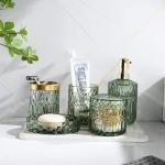 Green Bathroom Accessories Set - 5 Pieces