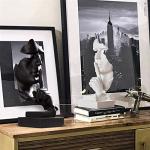 aboxoo Thinker Statue - Modern Black Abstract Decor