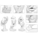 Set of 3 Abstract Silence Sculptures for Home