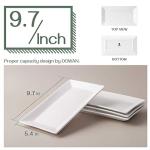 DOWAN 9.7" Rectangle Serving Plates Set of 4