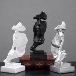 aboxoo Thinker Statue - Modern Black Abstract Decor