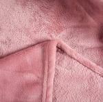 Cozy Large Pink Flannel Throw Blanket