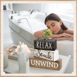 Rustic Eucalyptus Bathroom Shelf Decor Set