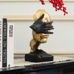 Thinker Statue - Silence is Gold Abstract Decor