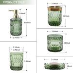 Green Bathroom Accessories Set - 5 Pieces