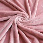 Cozy Large Pink Flannel Throw Blanket