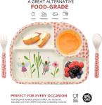 Bamboo Kids Dinnerware Set - 7 Piece Cartoon Set