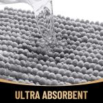 Soft Chenille Bath Rugs 30x20, Grey