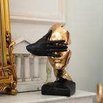 Thinker Statue - Silence is Gold Abstract Decor