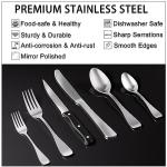 Stylish 49-Piece Stainless Steel Flatware Set