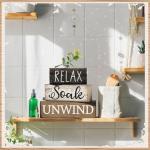 Rustic Eucalyptus Bathroom Shelf Decor Set