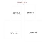 Cozy Large Pink Flannel Throw Blanket